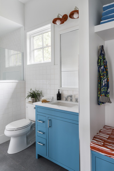 Teal Blue White Bathroom Design Greater Boston Ma